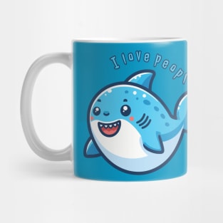 Shark love people Mug